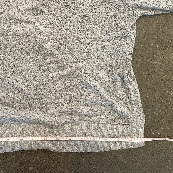 J. Crew Jenna Lyon Faux Wrap Sweater Grey SO SOFT and LIGHT size Large - Picture 8 of 13